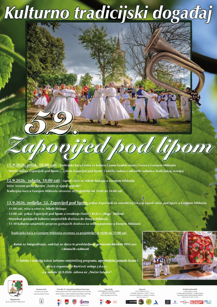 52. Zapovijed pod lipom u Gornjem Mikloušu